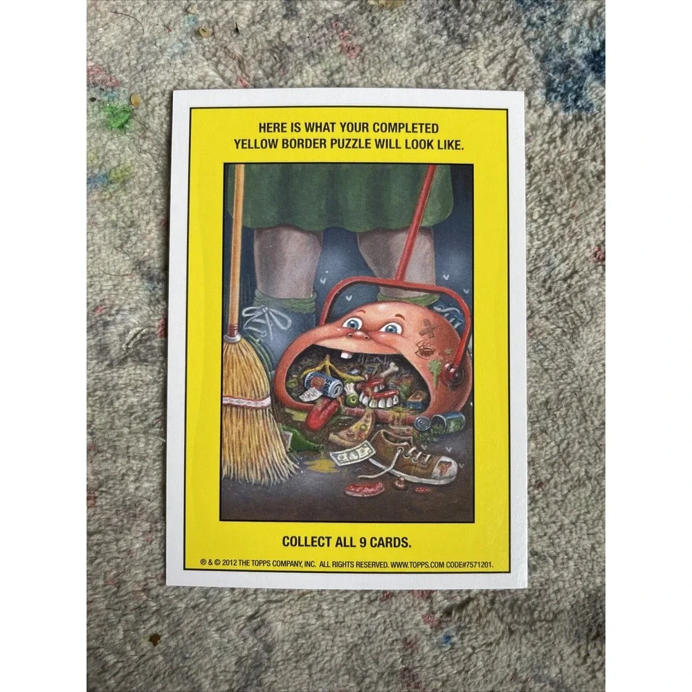 2012 Topps Garbage Pail Kids Series 1 Calvin America 5b BLACK BORDER‎